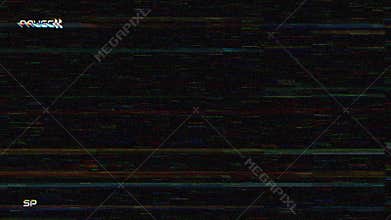 Retro VHS PAuse Screen. Overlay Noise Artifacts Tv Screen No Signal, Defect Artifacts Effect.