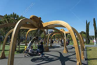 Childrens' playground Promenade du Paillon Nice