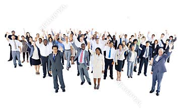 Multiethnic Group of Business People Celebration