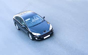 Car on road