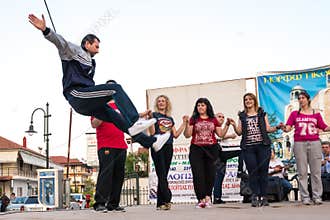 Greek folklore dancers