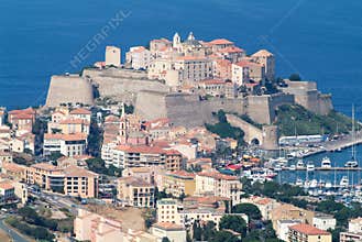 The citadel of Calvi on Corsica island