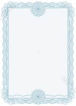 Diploma or certificate / border / A4 / vector