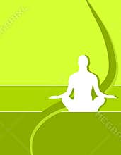 Yoga Person Silhouette Cover
