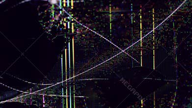 Visual glitch matrix defect digital futuristic art