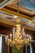 Original Ornate Glass Chandelier