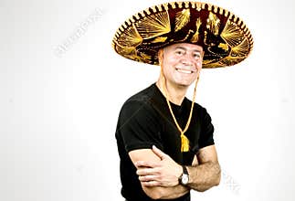Latin Man with a Sombrero