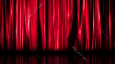 Red curtain background