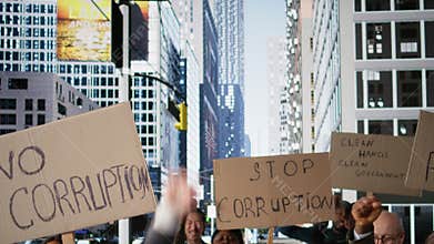 Protesters gather in rally against corrupted government and scandalous politics