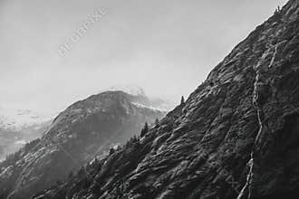 Dramatic Alaskan landscape from the Endicott Fjord