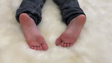Bare Feet of a Boy, Close-Up