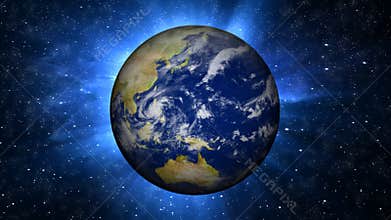 Majestic Earth View from Space