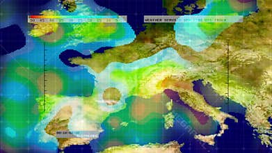 Weather Radar Digital Satellite Map (Europe)