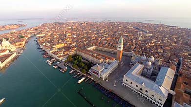 Aerial view of venice