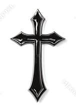 Black Pointed Cross