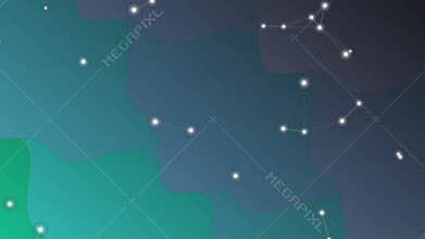 Night sky with stars shining bright