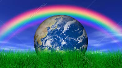 Earth Under a Rainbow