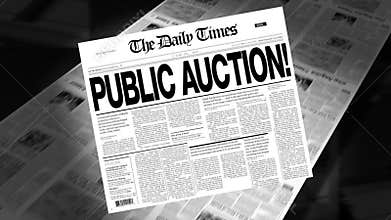 Public Auction! - Newspaper Headline (Intro + Loops)