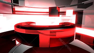 Abstract 3D Curves Animated Background