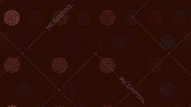 Nordic Hand-drawn Lined Circles Seamless Pattern Loop Animation. Motion Background.