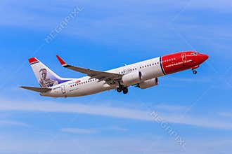 Norwegian.com jet takes off