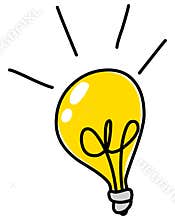 Light bulb doodle
