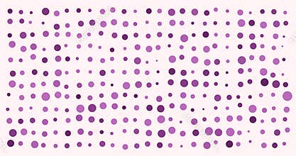 Dynamic Animation of Randomly Sized Polka Dots in Festive Red and Blue Tones on a Bright White Background.
