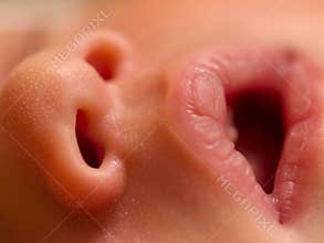 Baby nose mouth
