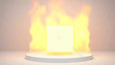 Fire Consuming an Object