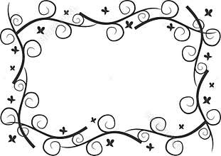 Floral border and frame