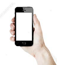 Iphone 5s in male hand.