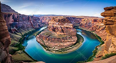 Horseshoe Bend Arizona river canyon rock formation landscape water
