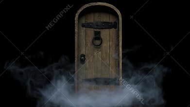 3D rendering of the wooden door