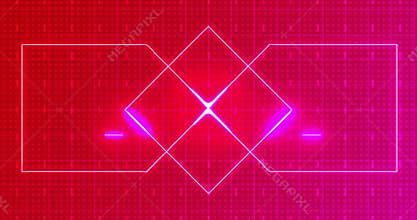 4K abstract digital data technology Geometric Design Background.Features animated geometric shapes