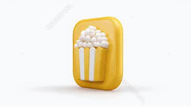 Popcorn Icon - A Delicious and Appealing Visual