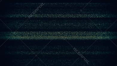 Futuristic Digital Noise with Glitchy Pixelated Pattern