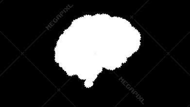 Mechanical Clockwork Brain with moving gears and cogs