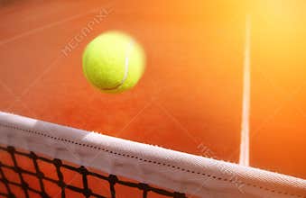 Tennis balls on Court