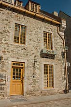 An old stone building in Old Quebec, Quebec, Canada