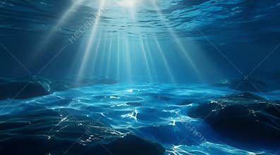 The Depths of the Ocean: Sunlight Through Water