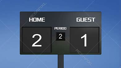 Soccer scoreboard score