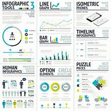 Business and human vector infographic element big
