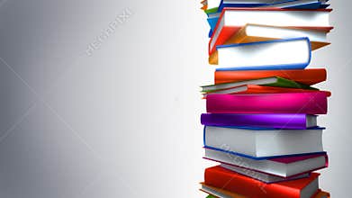 Colorful Books Stack &#x28;Loop&#x29;