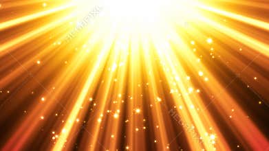 Golden Light Rays Background