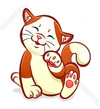 Cheerful cat