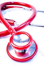 Red stethoscope
