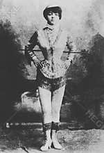 Early Stage Portrait of Music Hall Star Vesta Tilley in the late 1880s