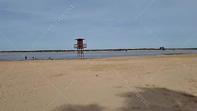 La Calzada Beach, in Sanlucar de Barrameda, Spain.