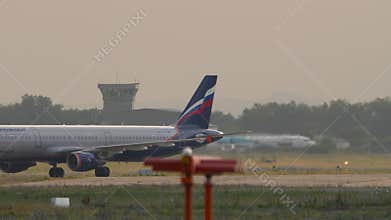 Aeroflot Airbus A321 taxiing