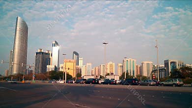 Sunny roads 4k time lapse from abu dhabi